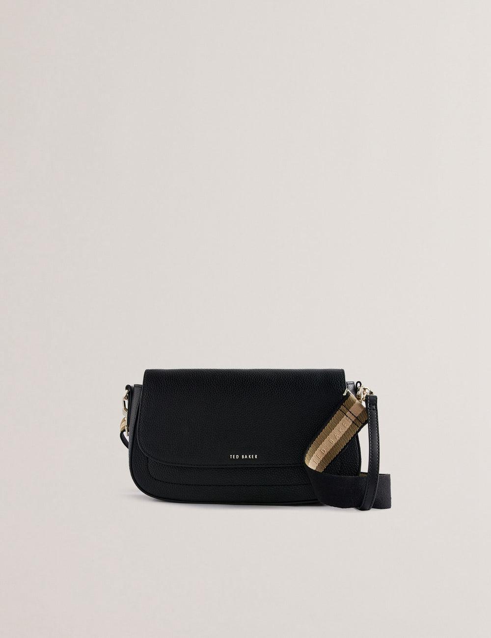 Black Ted Baker DARILIE - Leather Webbing East West Satchel Women Satchel Bags | SG  6507-JEGUF