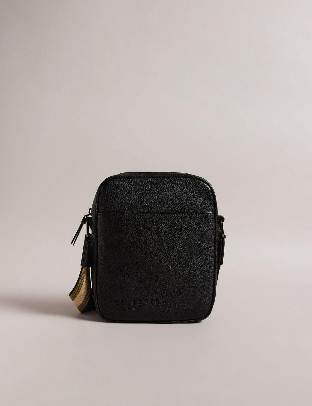 Black Ted Baker KIIAN - Small Reporter Webbing Men Shoulder Bags | SG  9124-WFEBI