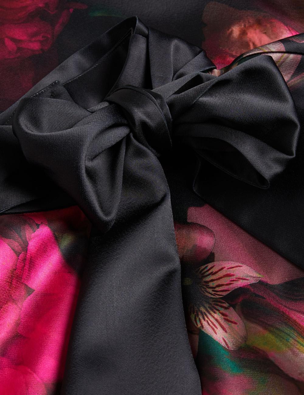 Black Ted Baker LOUSIOS - Printed Neck Wide Leg Women Jumpsuits | SG  9168-HSQKE
