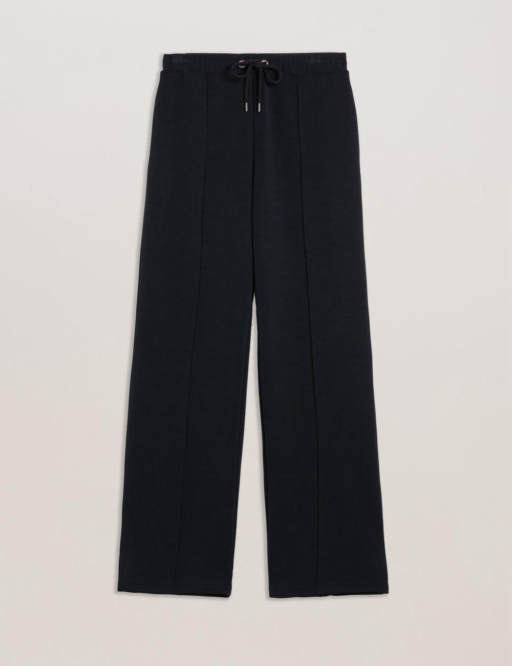Black Ted Baker NOWELLL - Straight Leg Joggers With Split Hem Women Joggers | SG  7540-SNVIE