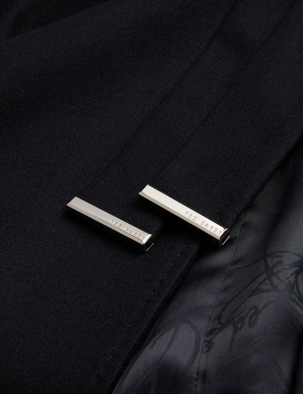 Black Ted Baker ROSELL Wool Women Wool Coats | SG  2809-RWSYF