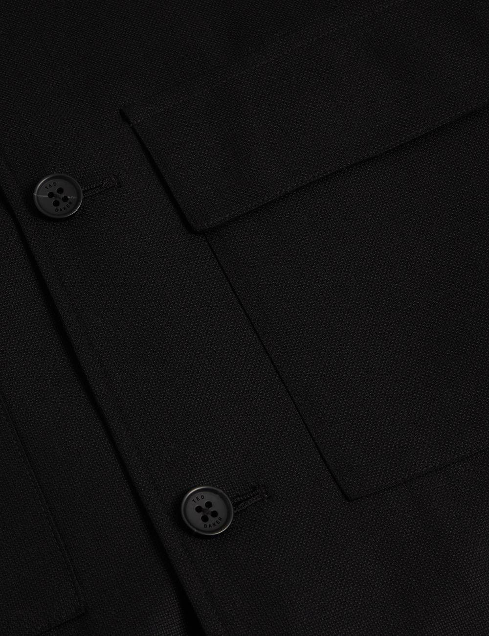 Black Ted Baker SELWYNJ - Lightweight Wool Blend Men Jackets | SG  8546-BCQMY