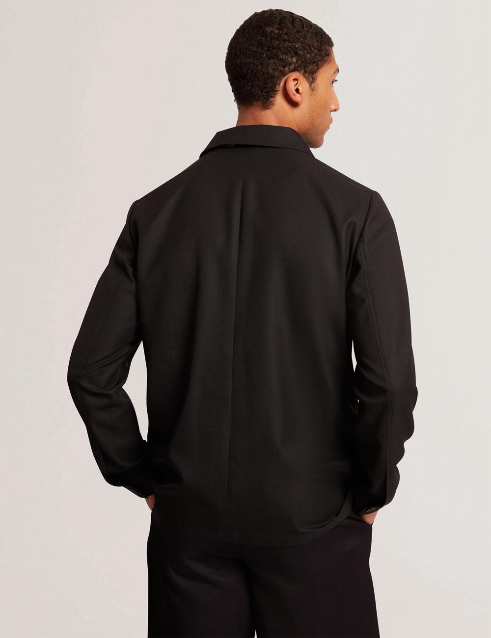 Black Ted Baker SELWYNJ - Lightweight Wool Blend Men Jackets | SG  8546-BCQMY