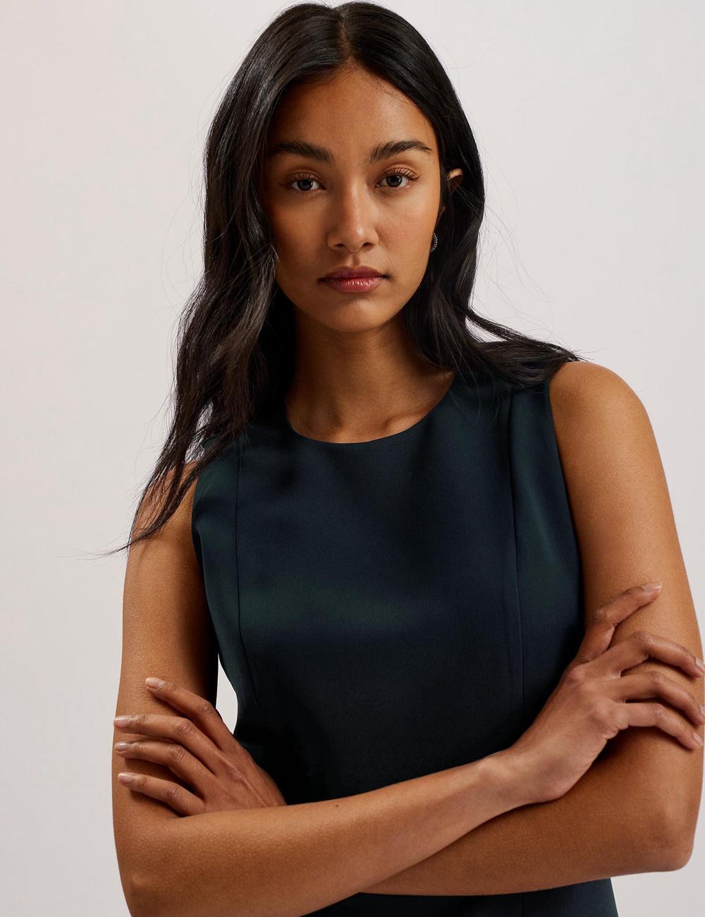 Black Ted Baker SORRAL - Line Tailored Women Mini Dresses | SG  4095-EZJPS