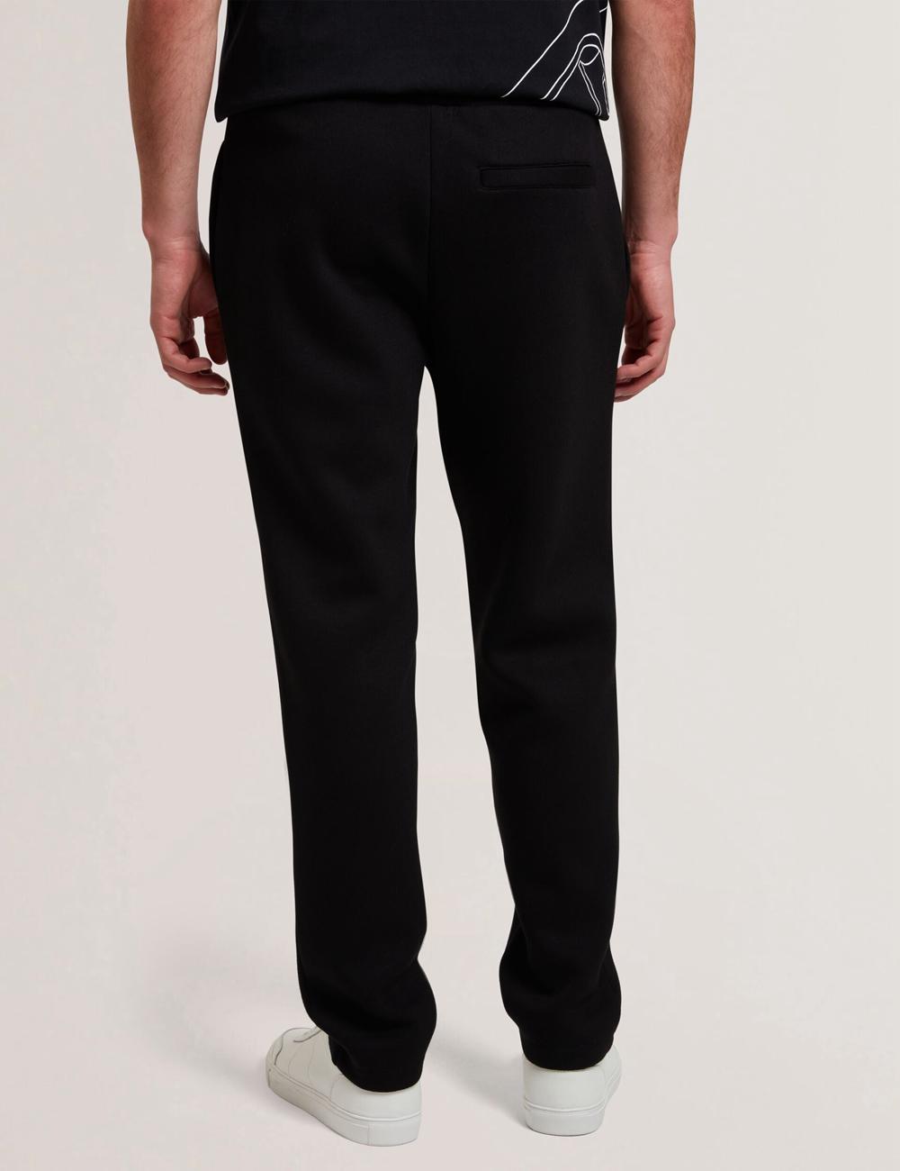 Black Ted Baker UAVER Slim Fit Neoprene Men Joggers | SG  2514-GWEBT