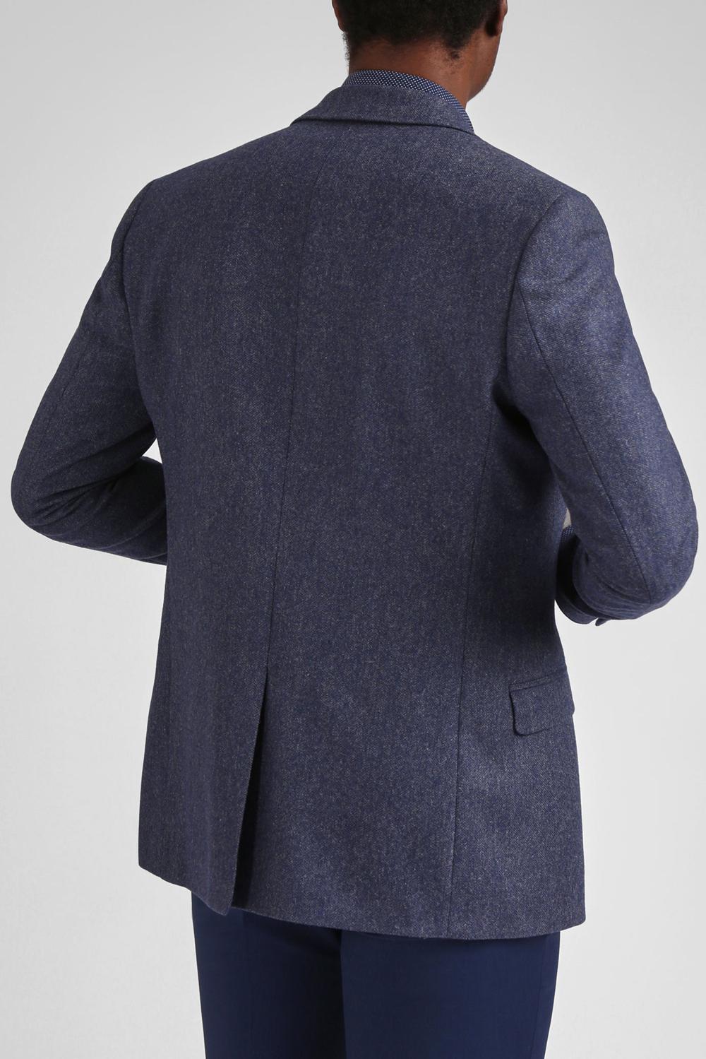 Blue Ted Baker TIANJS - Textured Wool Blend Tailored Men Blazers | SG  7239-AFGHK