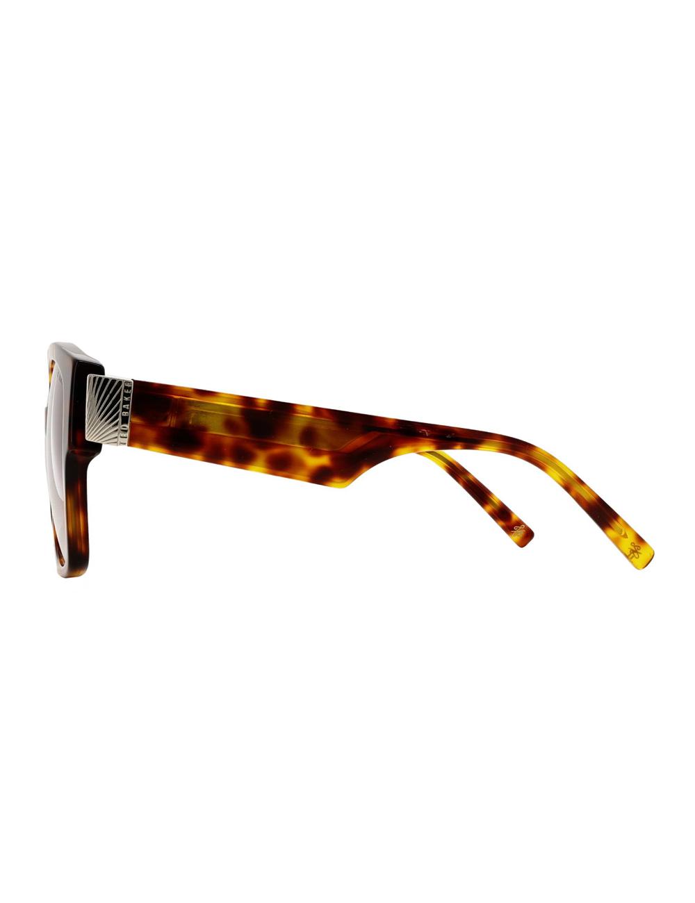 Brown Ted Baker LINIA - Oversized Square Hardware Detail Women Sunglasses | SG  4927-WFLTZ