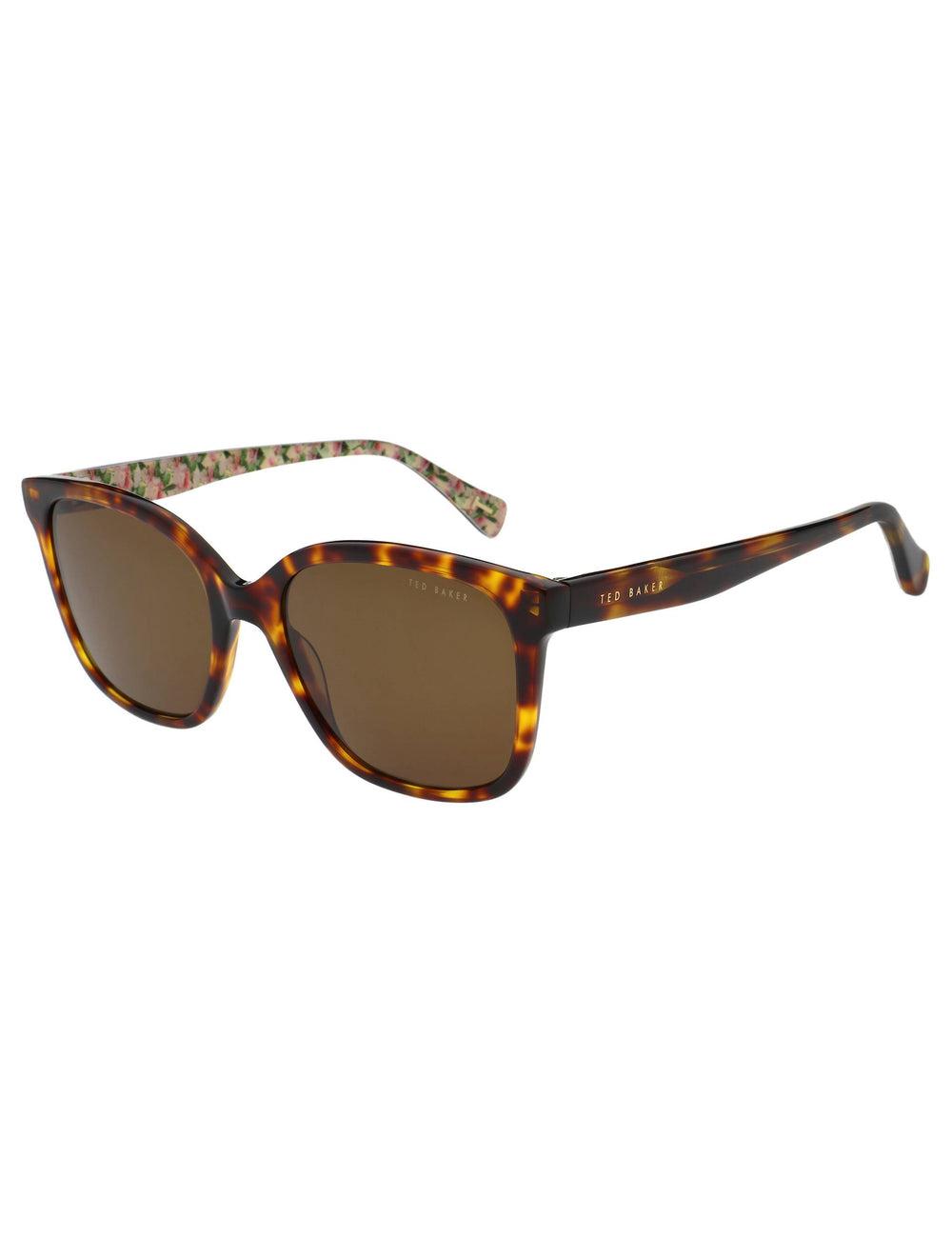 Brown Ted Baker SHANEY - Classic Square Print Detail Women Sunglasses | SG  2096-XLDKU