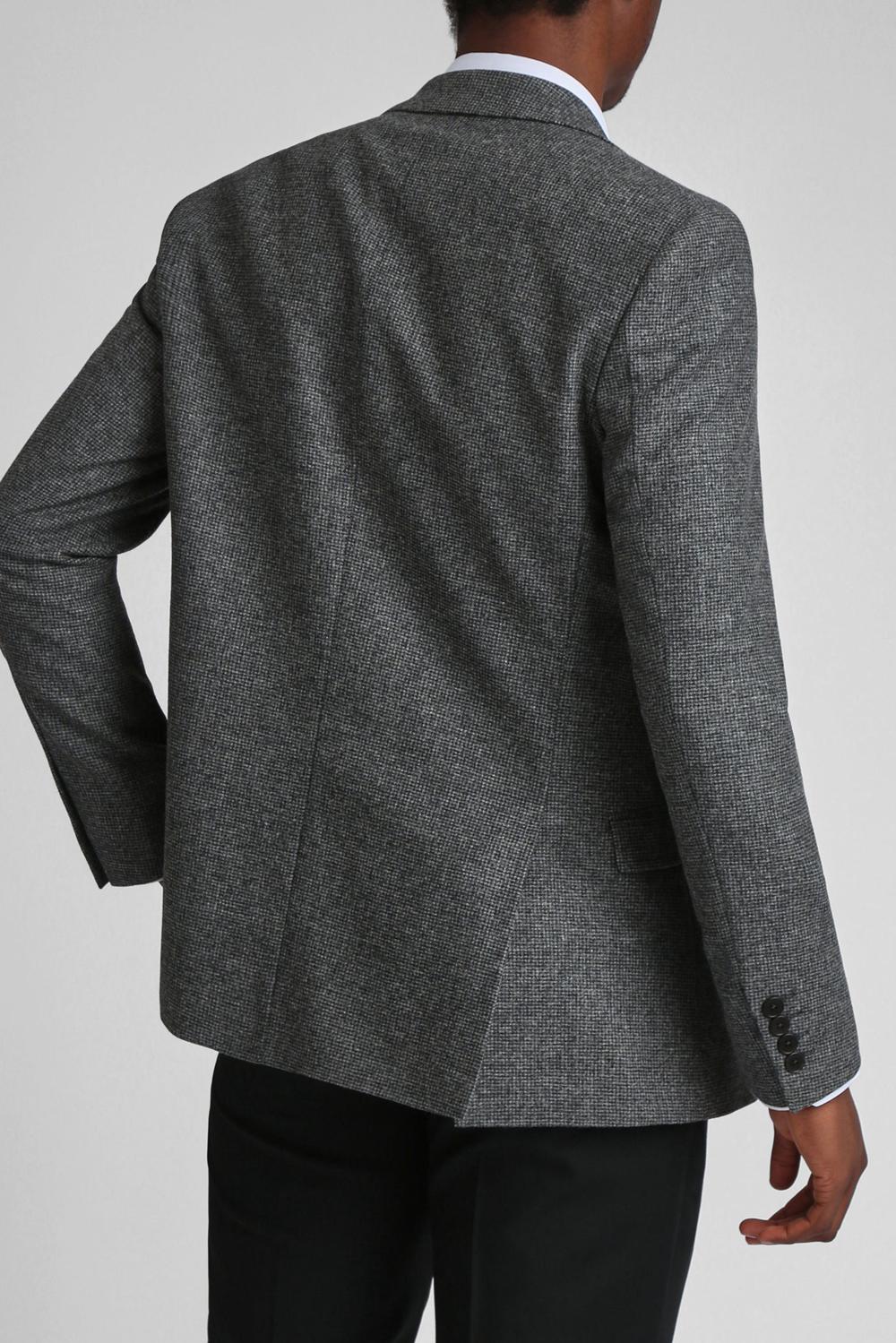Charcoal Ted Baker ASOJS - Puppytooth Check Slim Fit Men Blazers | SG  3810-LRTUH