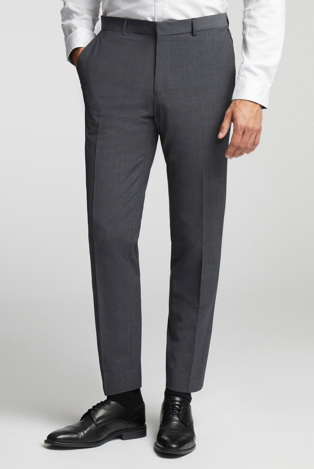 Charcoal Ted Baker PANAMA - Wool Blend Slim Fit Suit Men Trousers | SG  2964-WCVBF