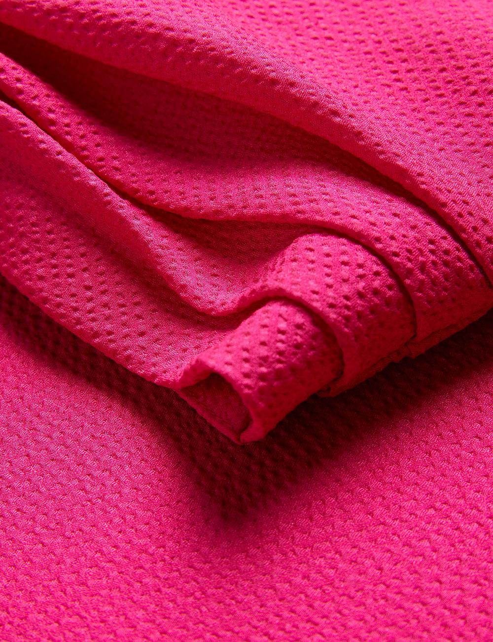Fuchsia Ted Baker ANINI - Textured High Neck Sleeveless Top Women Blouses | SG  0165-CMBSJ