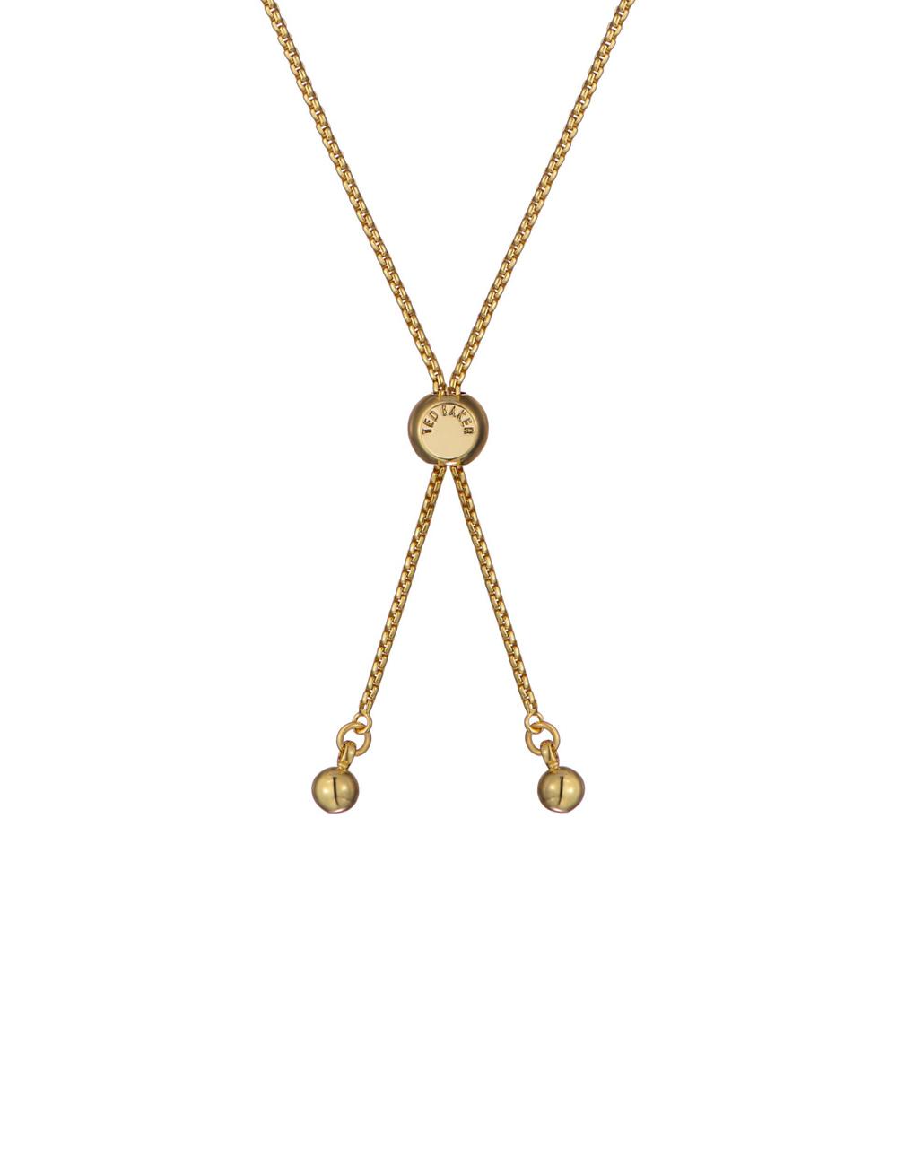 Gold Ted Baker ADORIA - Mini Crystal Heart Adjustable Women Bracelets | SG  9672-FORQX