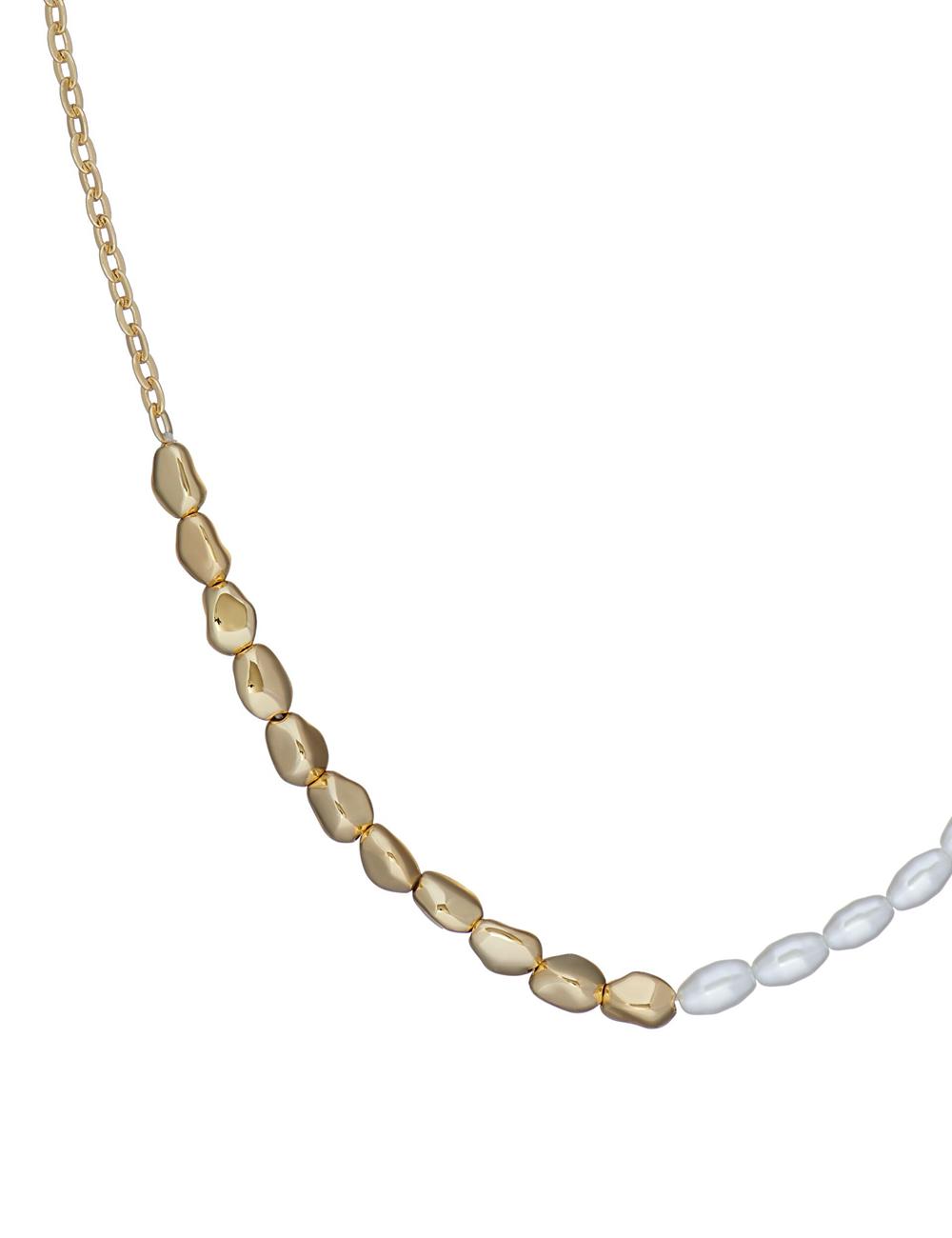 Gold Ted Baker ILENIE - Island Pearl Beaded Women Necklaces | SG  2845-EOSFG