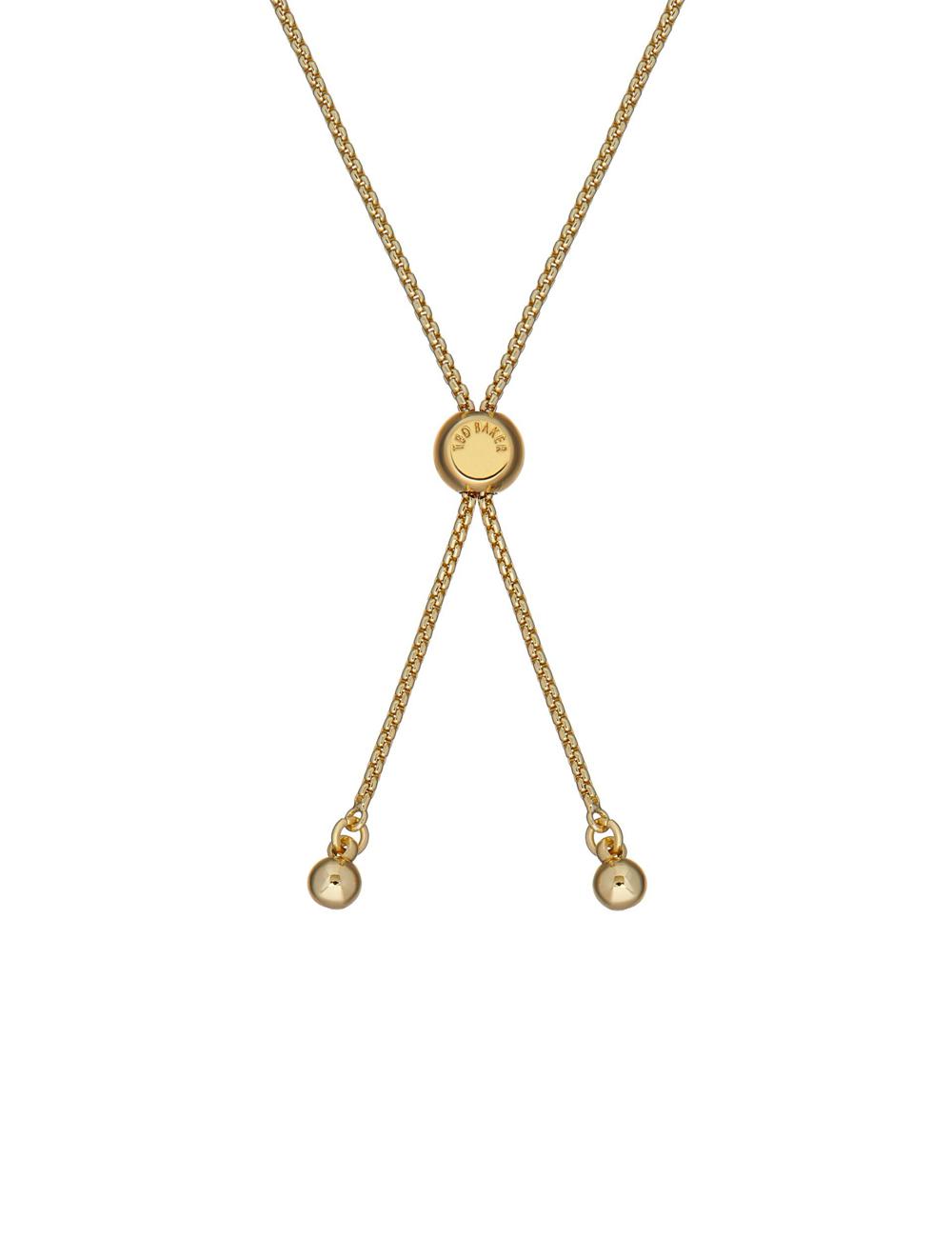 Gold Ted Baker INELA - Island Pearl Bead Adjustable Women Bracelets | SG  1036-THFZC