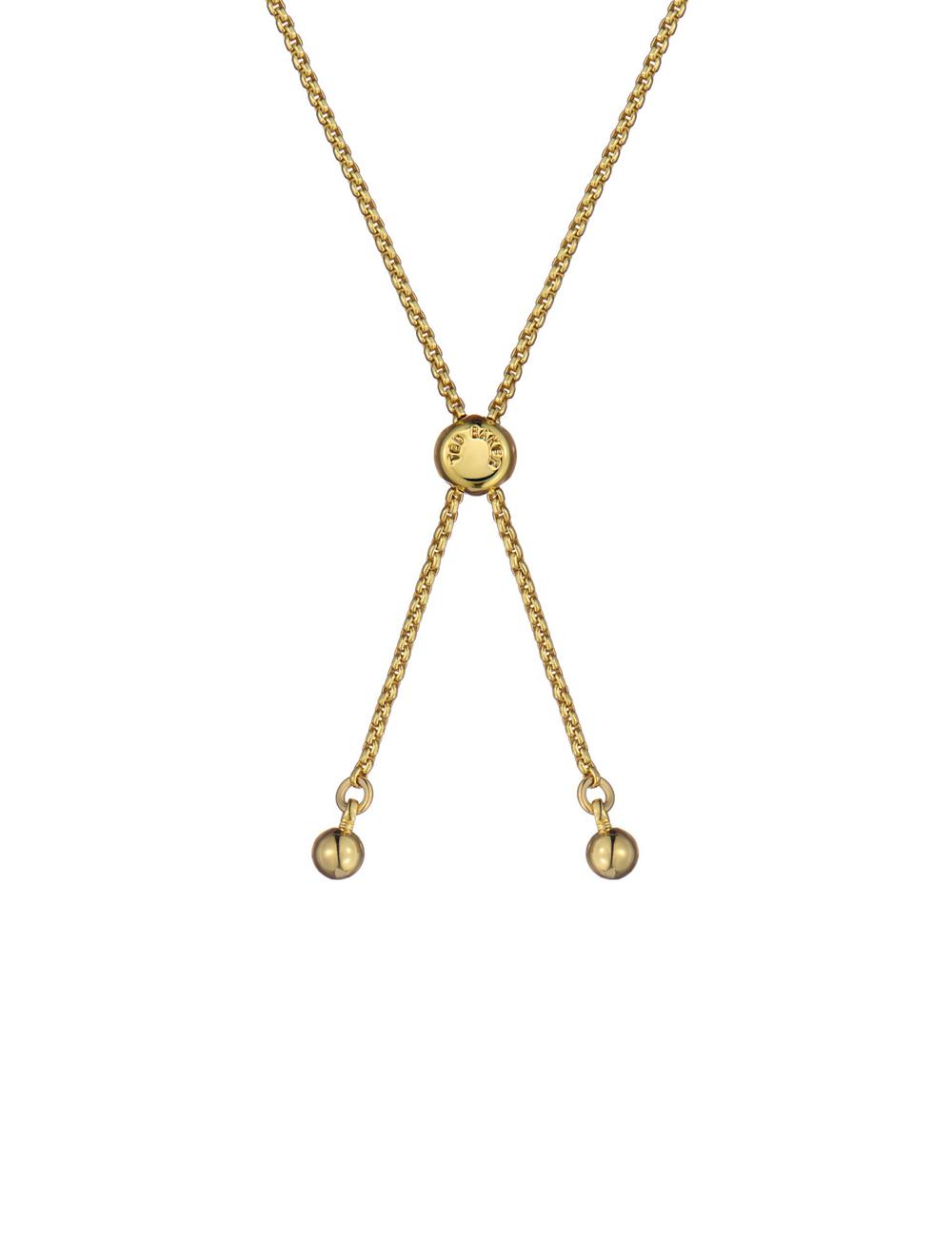 Gold Ted Baker MONELLE - Monogram Logo Coin Adjustable Women Bracelets | SG  5061-COQRB