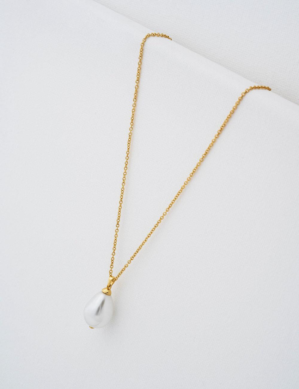 Gold Ted Baker PARMLIA - Pearl Drop Pendant Women Necklaces | SG  2358-YOZQP