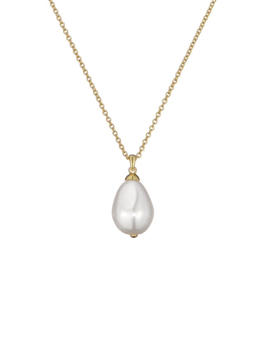 Gold Ted Baker PARMLIA - Pearl Drop Pendant Women Necklaces | SG  2358-YOZQP