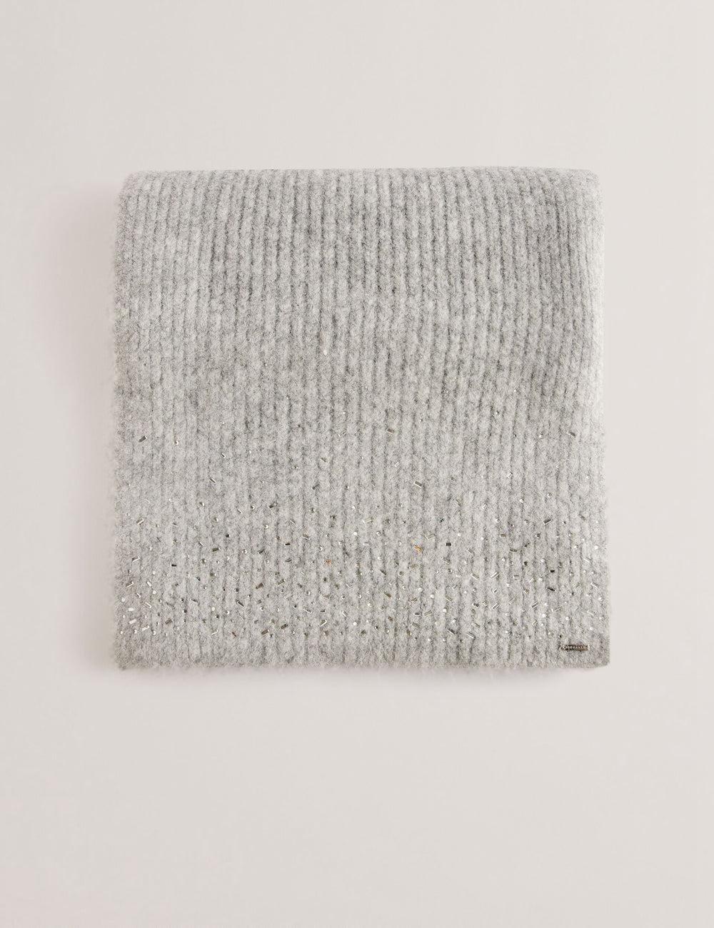 Grey Ted Baker KERIISA - Scattered Rhinestone Knitted Women Scarves | SG  6789-WZKRM