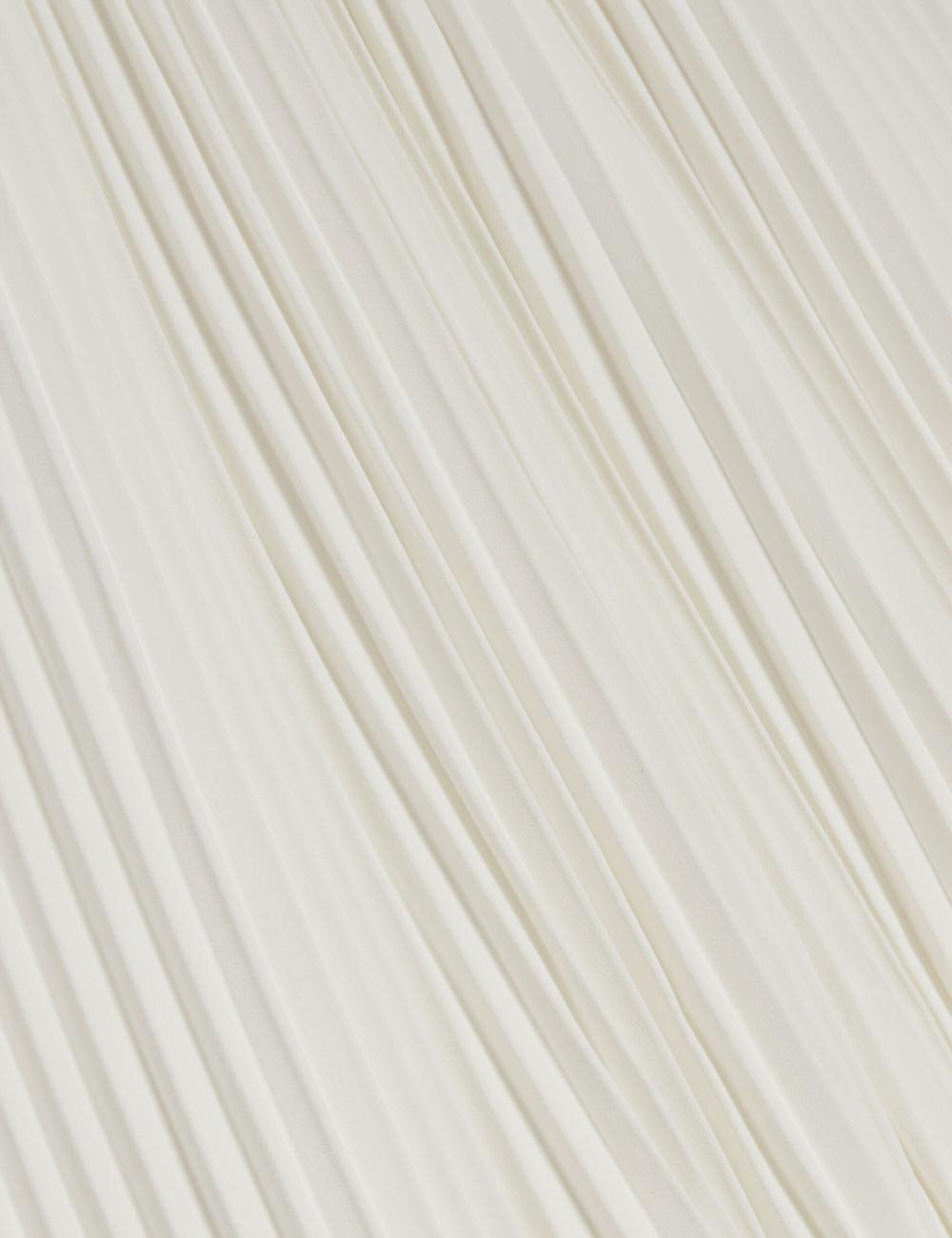 Ivory Ted Baker JAMAYA - High Halter Neck Pleated Sleeveless Women Tops | SG  9246-PJNYG