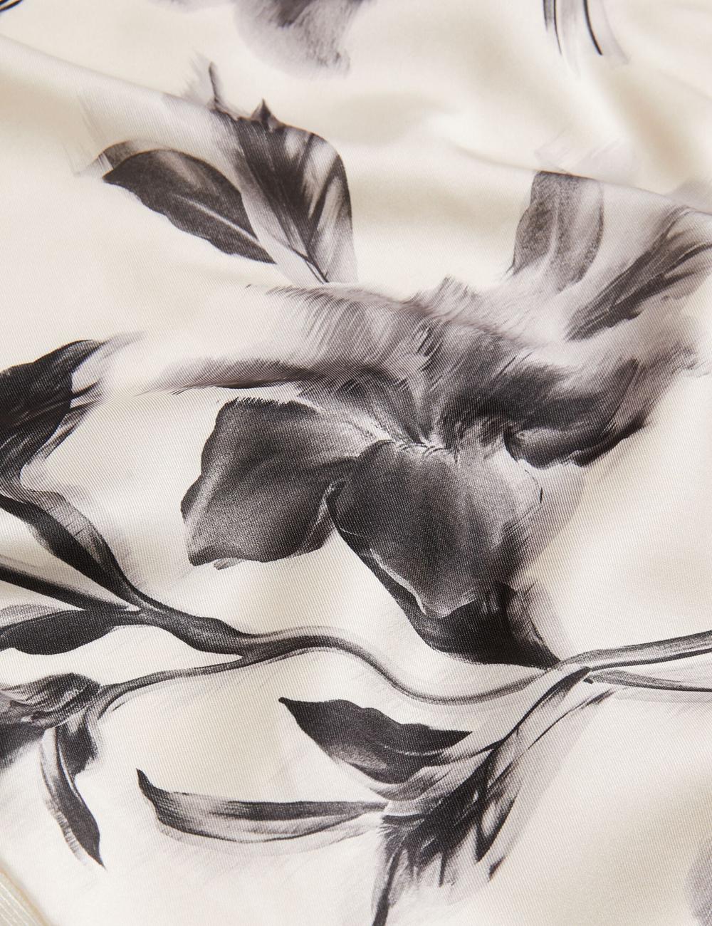 Ivory Ted Baker PERLOMA - Printed Woven Front Knitted Women Tank Tops | SG  2903-PHRJG