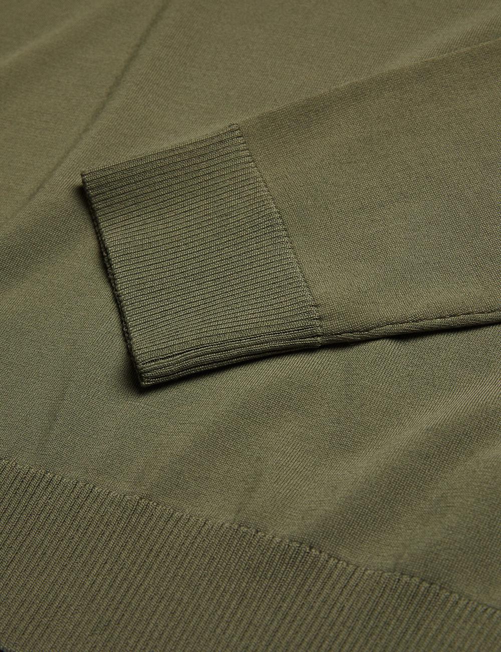 Khaki Ted Baker MAYWO - Saddle Shoulder Crew Neck Men Jumpers | SG  2548-DKZNR