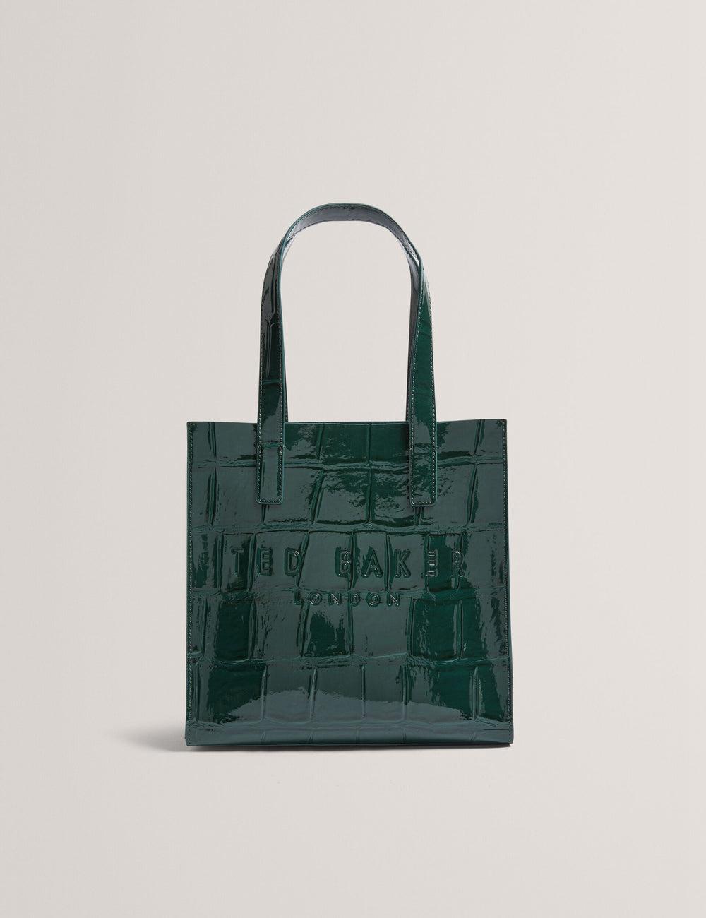 Mid-Green Ted Baker REPTCON - Croc Effect Small Women Tote Bags | SG  6834-ULIFT
