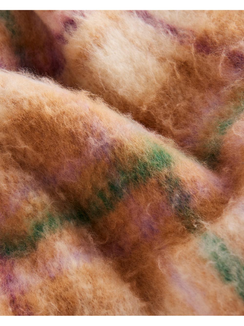 Multicol Ted Baker CHELLIS - Checked Fringed Edge Woven Women Scarves | SG  3270-HWUOC