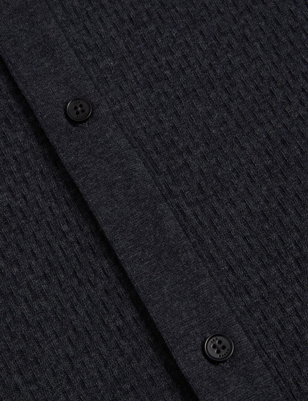 Navy Ted Baker CONNYR - Short Sleeve Button Through Men Polos Shirts | SG  1026-KZVDQ