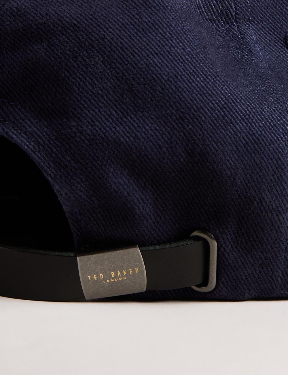 Navy Ted Baker FRREDDI - Embroidered Logo Canvas Men Baseball Caps | SG  2638-NVCKP
