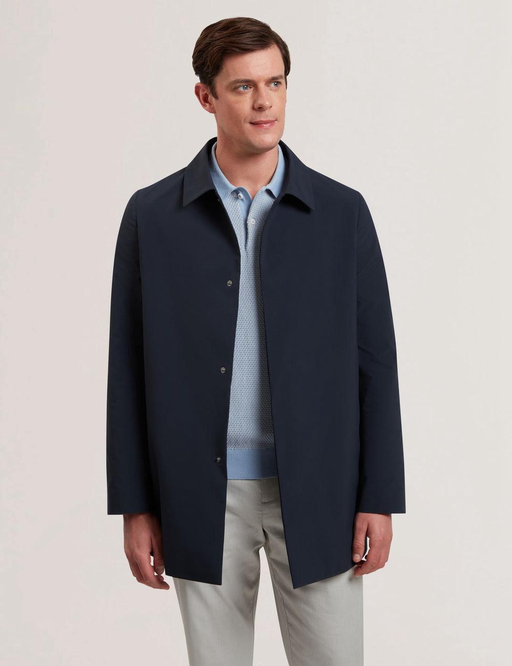 Navy Ted Baker HUMMELS - Lightweight Short City Mac Men Jackets | SG  4219-VEANS