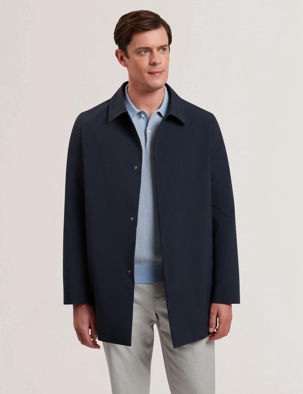 Navy Ted Baker HUMMELS - Lightweight Short City Mac Men Jackets | SG  4219-VEANS