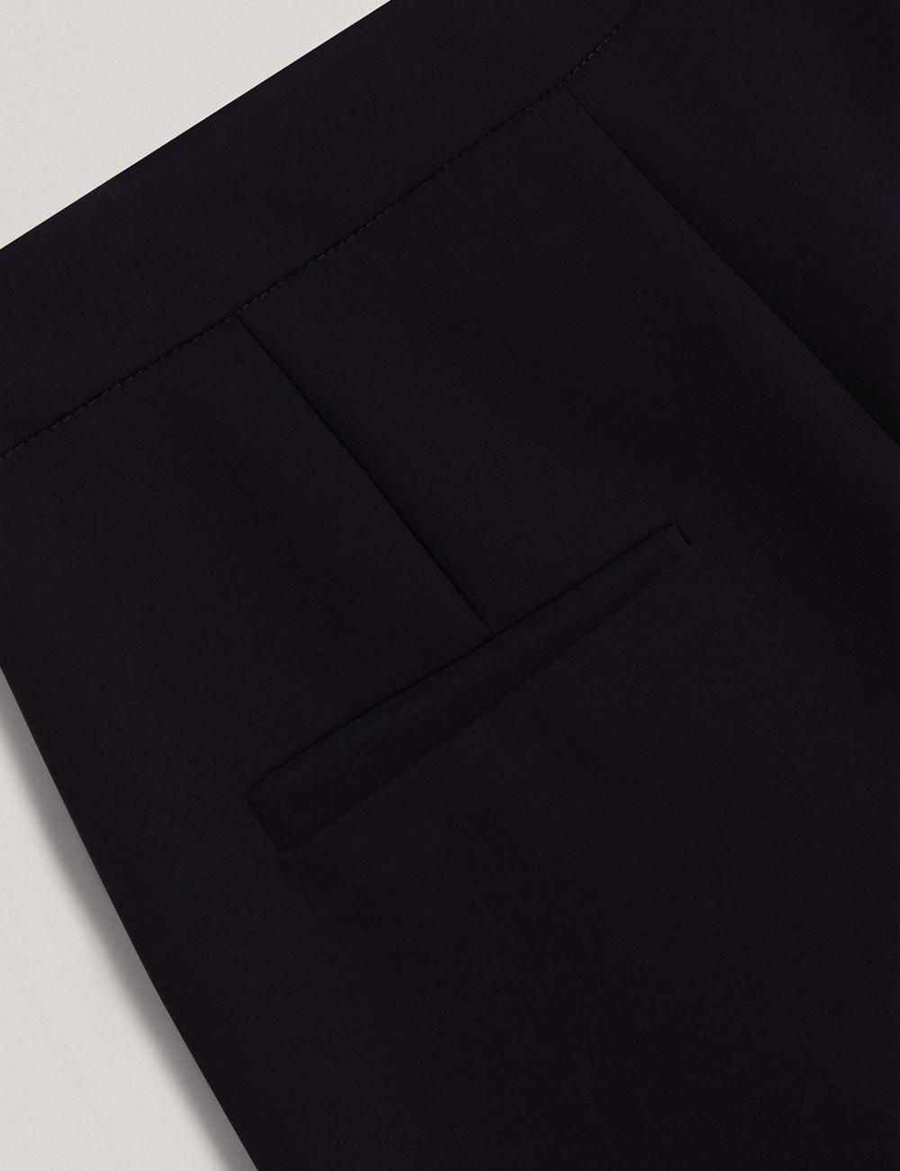 Navy Ted Baker MANABTL - High Waist Tapered Leg Tailored Women Trousers | SG  9674-RAITN