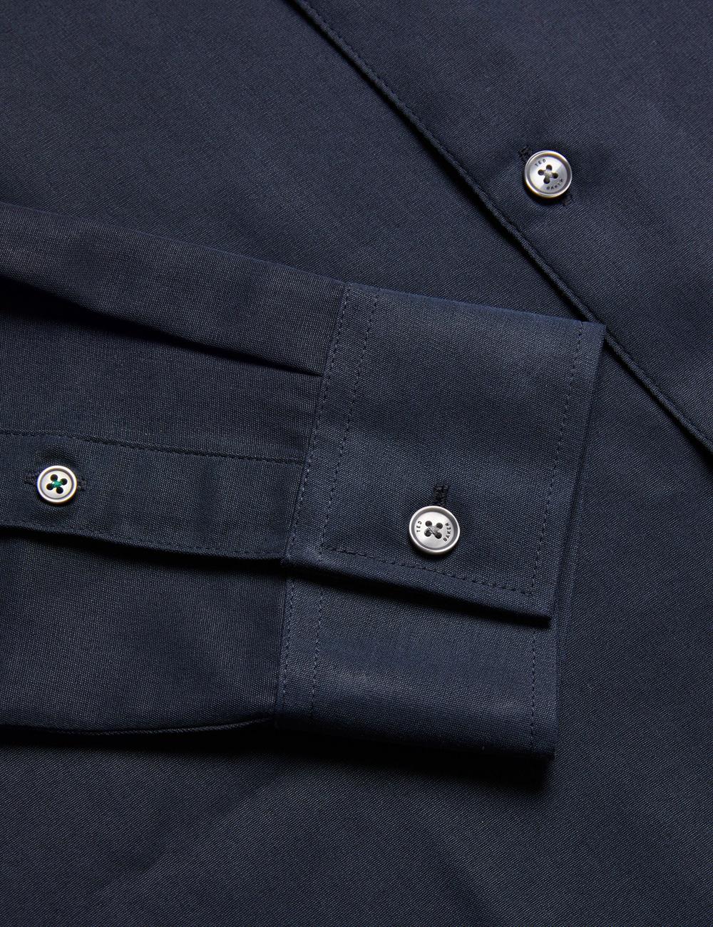 Navy Ted Baker NESSMEN - Embroidered Detail Relaxed Fit Men Casual Shirts | SG  0497-DGNCT