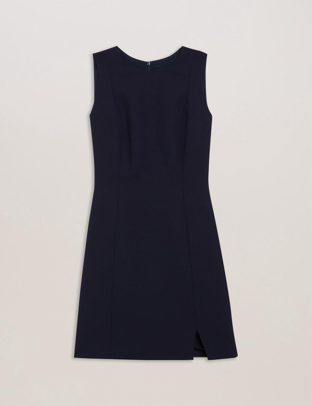 Navy Ted Baker SORRAL - Sleeveless Tailored With Side Split Women Mini Dresses | SG  4065-XHSPR