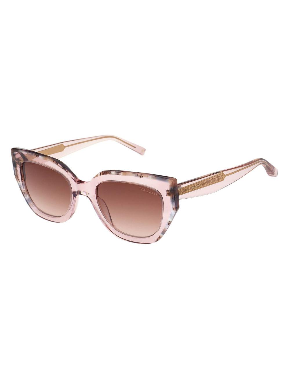 Pink Ted Baker CORAL - Chunky Cat Eye Acetate Women Sunglasses | SG  9154-XUWOK