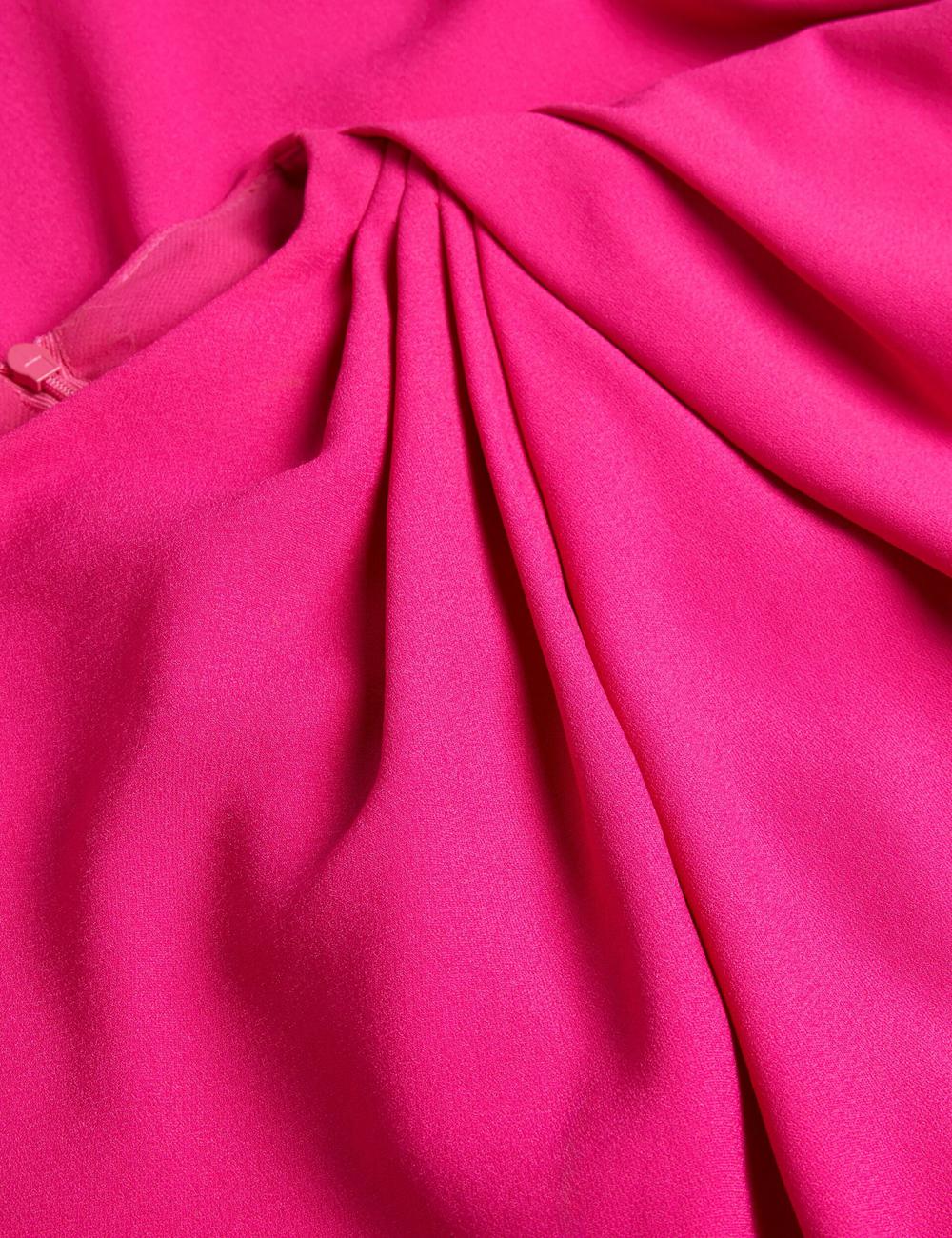 Pink Ted Baker EREAS - Drape Neckline Cap Sleeve Women Maxi Dresses | SG  6324-GYVUJ