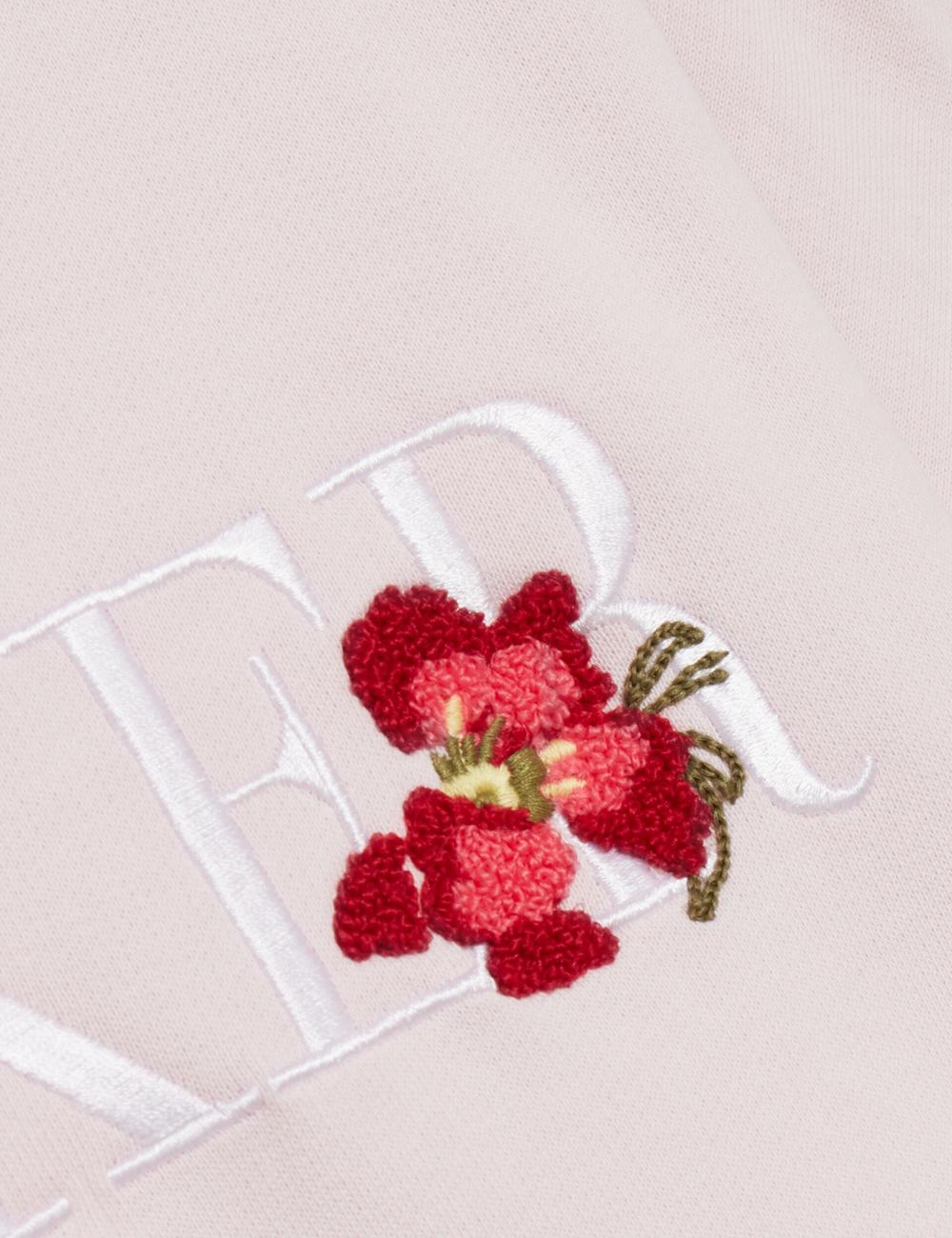 Pink Ted Baker STIILA - Embroidered Logo Pure Cotton Women Sweatshirts | SG  2459-CUQFW