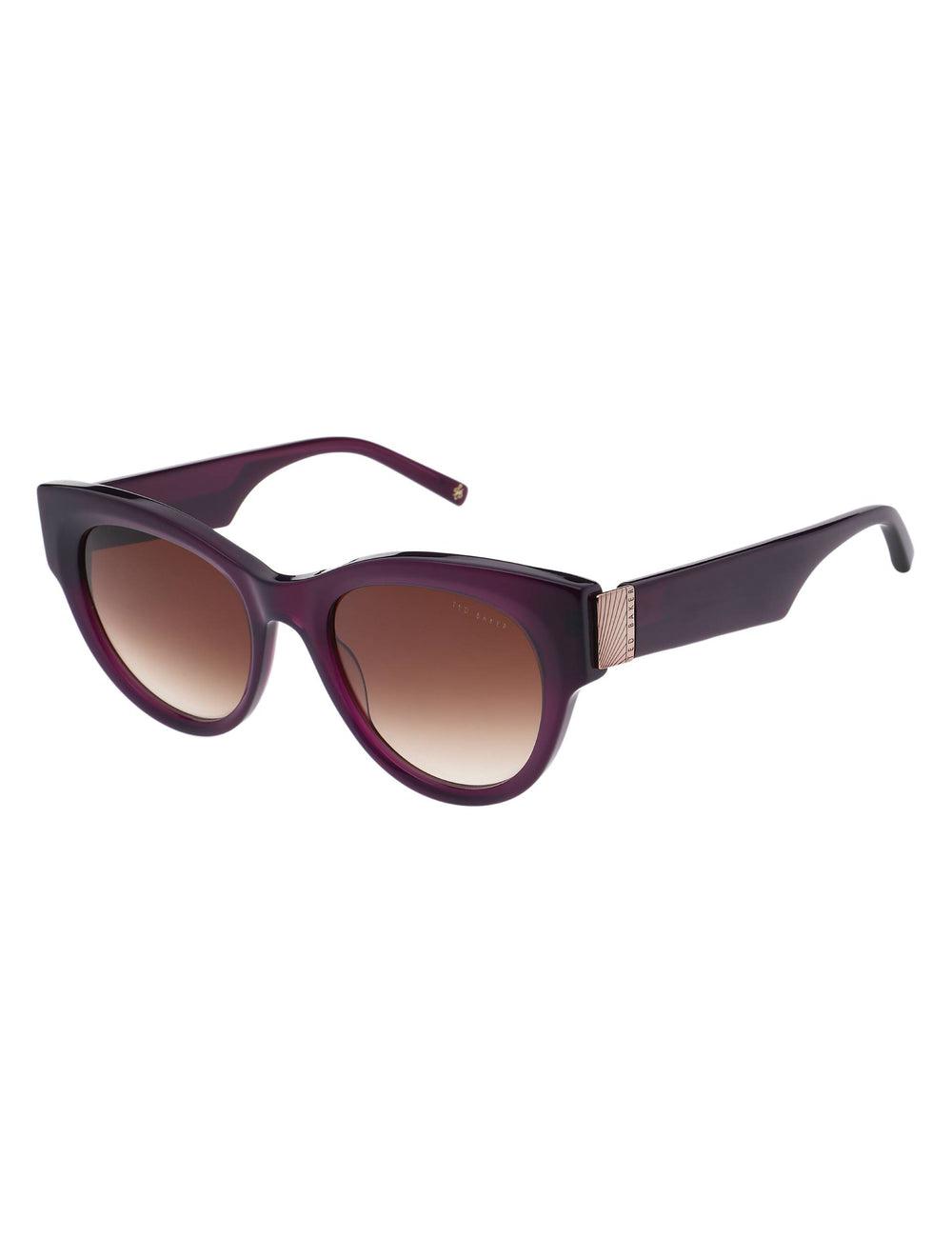 Plum Ted Baker FARAH - Hardware Detail Cat Eye Women Sunglasses | SG  7312-KIBYQ