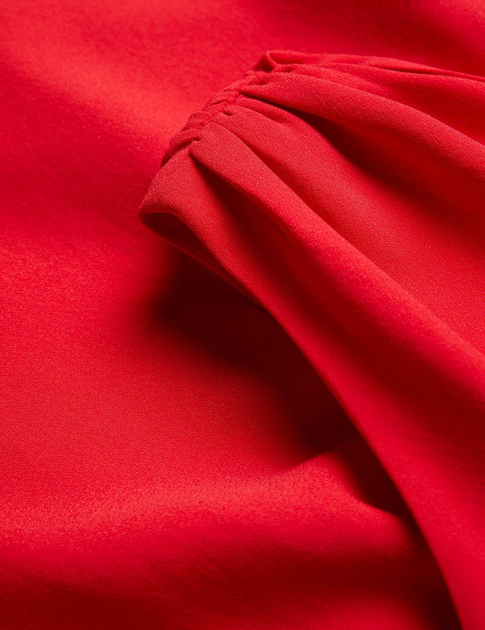 Red Ted Baker AISLI - One Shoulder Woven Women Maxi Dresses | SG  5170-JBIGF