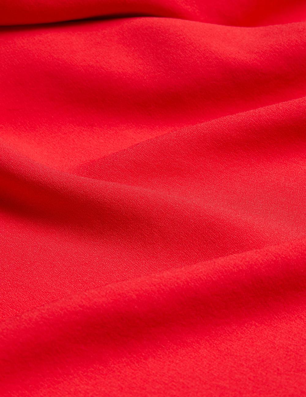 Red Ted Baker AISLI - One Shoulder Woven Women Maxi Dresses | SG  5170-JBIGF