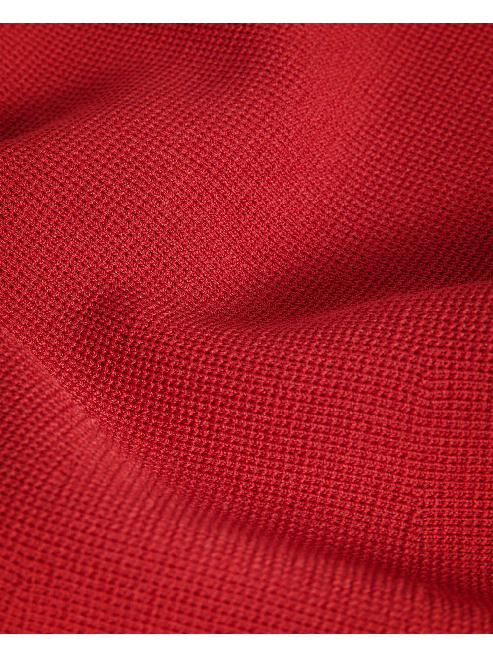 Red Ted Baker CANDDY - Pleated Hem Bodycon Knit Women Mini Dresses | SG  1542-XGRDK