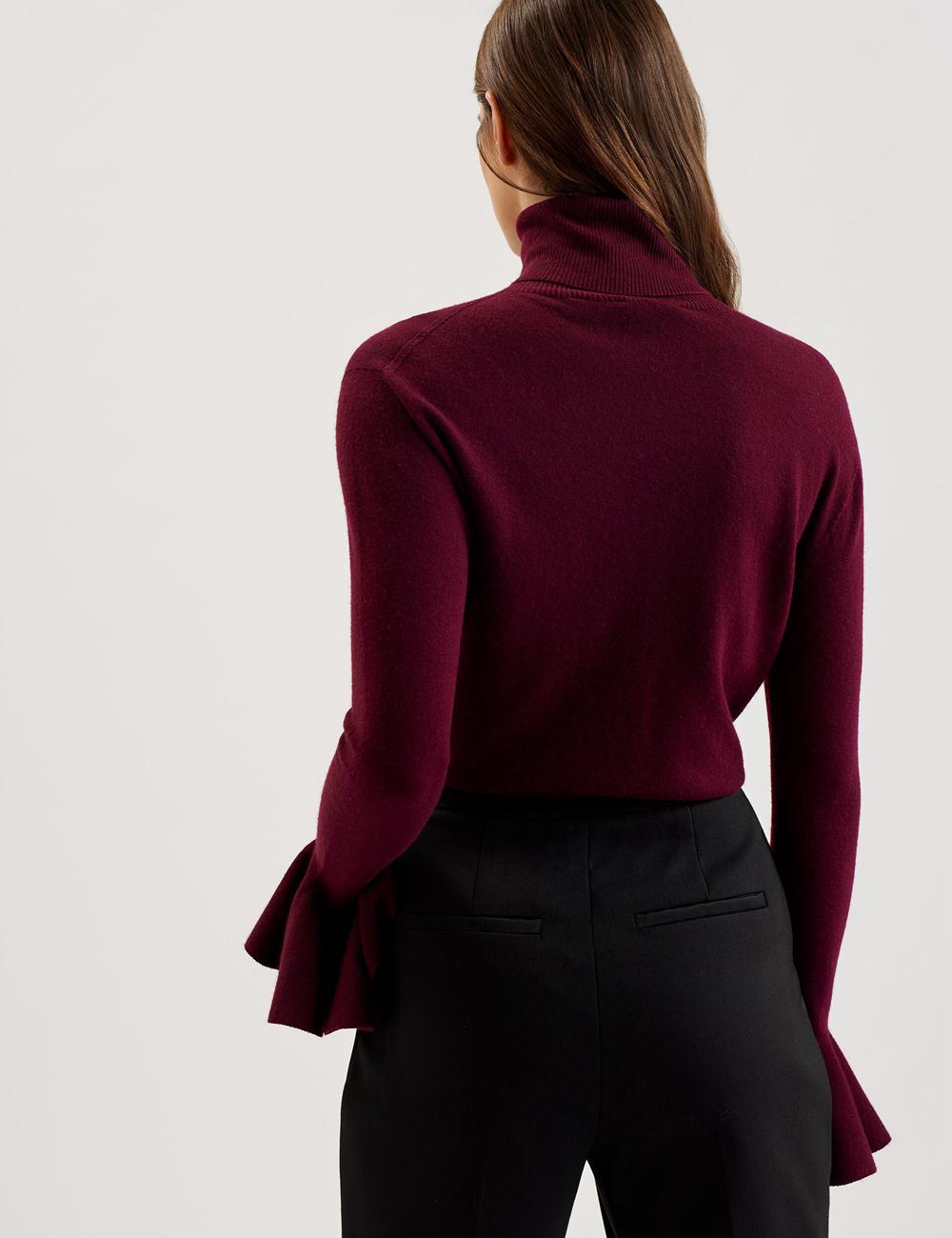 Red Ted Baker TAMSENN - Roll Neck Wool Cashmere Women Jumpers | SG  7543-HKUOQ