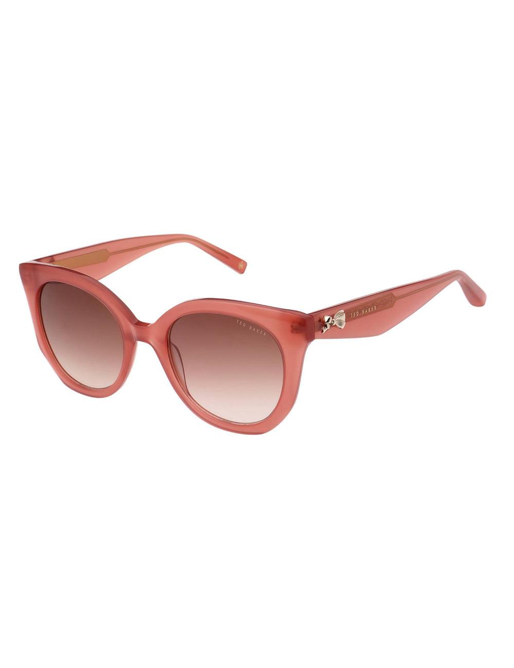 Rose Pink Ted Baker ELEN - Oversized Cat Eye Bow Detail Women Sunglasses | SG  5319-XPKDE