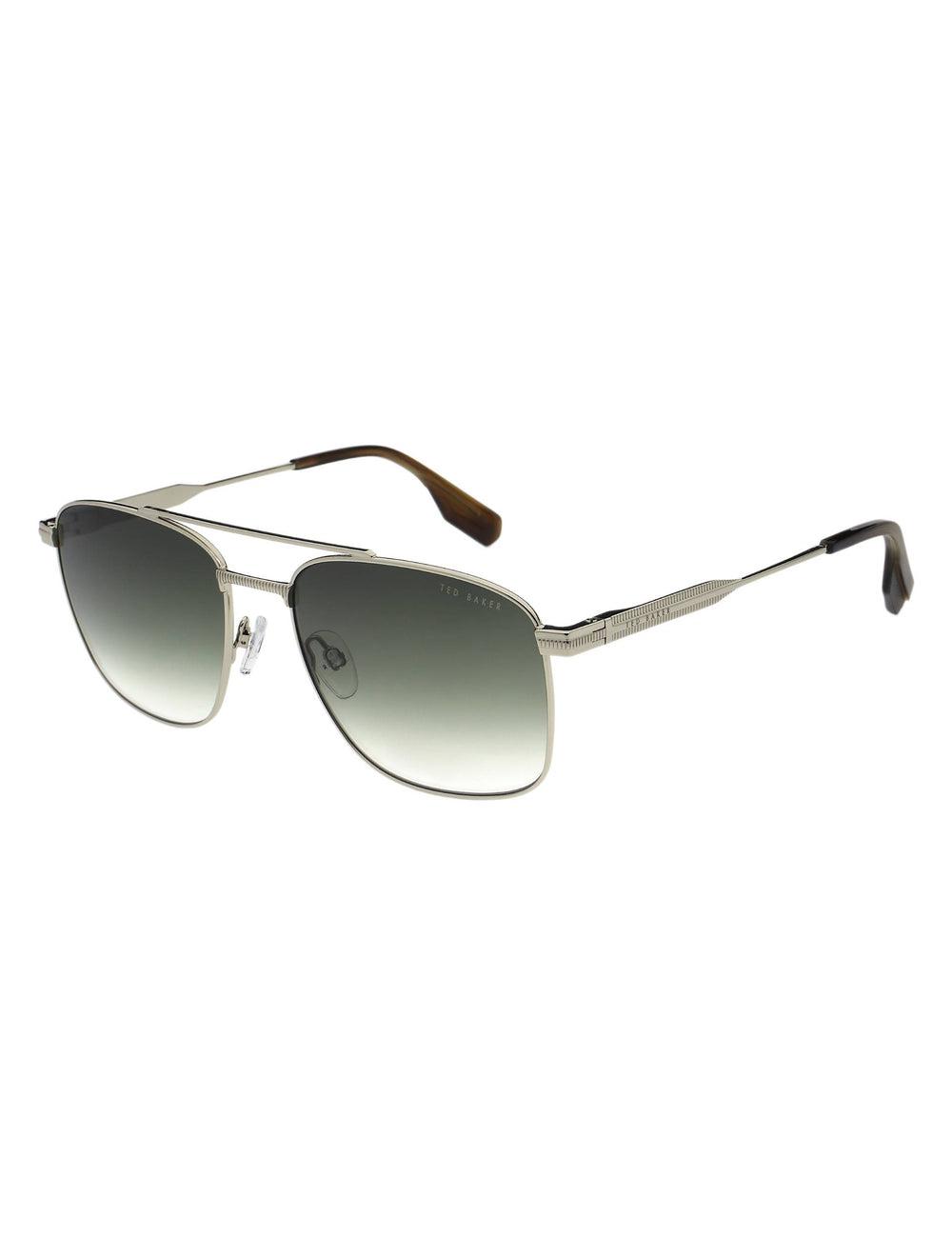 Silver Ted Baker CHASE - Metal Frame Navigator Men Sunglasses | SG  4307-AJNVY
