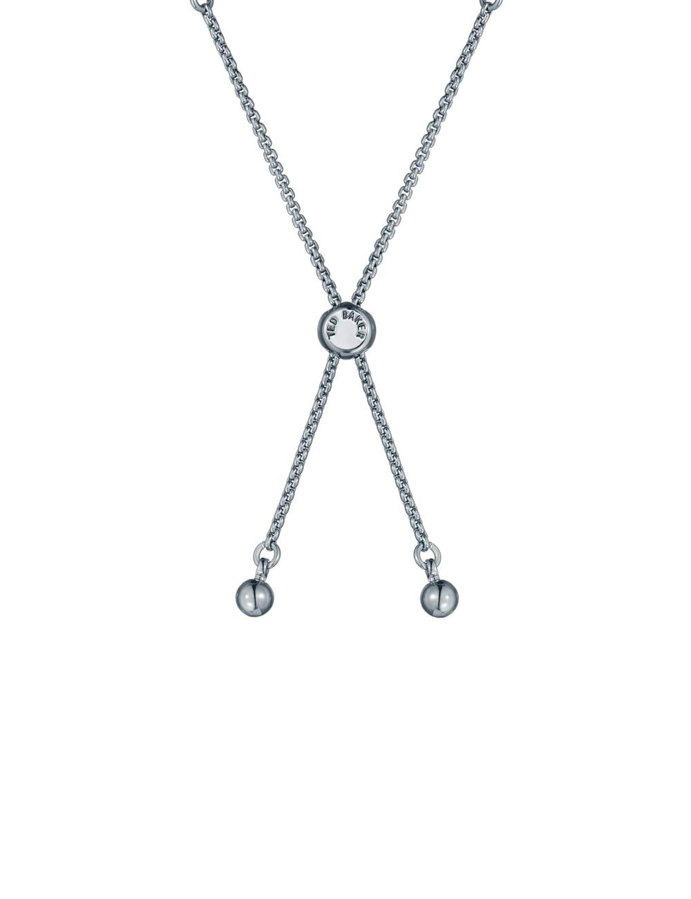 Silver Ted Baker ISABELA - Baguette Crystal Adjustable Women Bracelets | SG  1203-DYTEZ