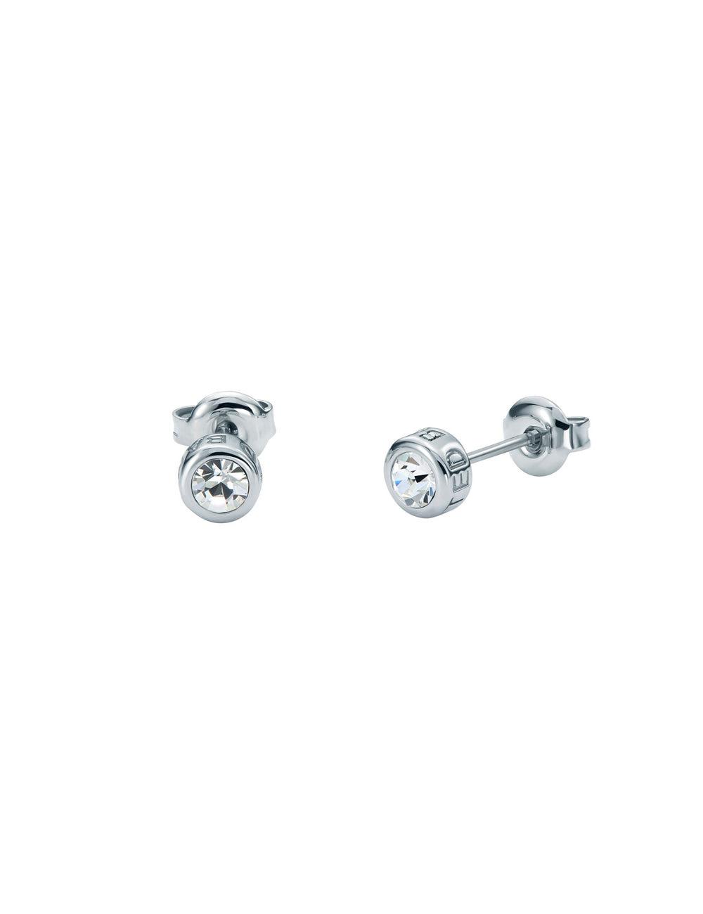 Silver Ted Baker SINEE - Mini Crystal Stud Women Earrings | SG  2647-PJVHF