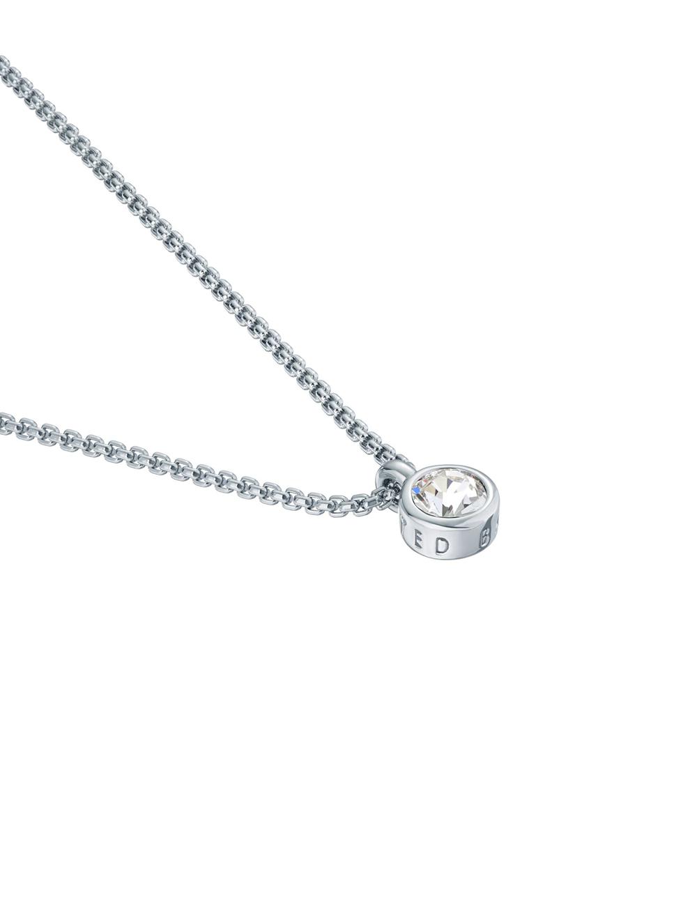 Silver Ted Baker SININAA - Mini Crystal Pendant Women Necklaces | SG  3960-GVLHJ