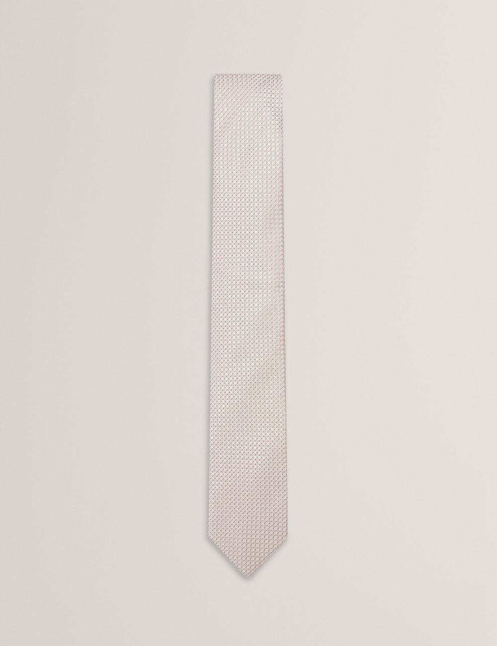 Stone Ted Baker CANEDON - Textured Tonal Weave Silk Men Ties | SG  5024-NKVRM