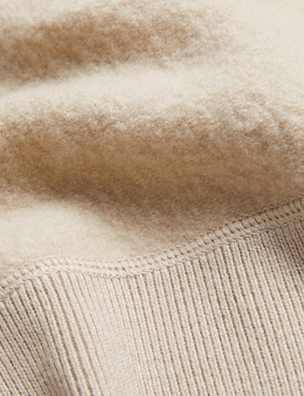 Taupe Ted Baker OLMSTE - Boucle Wool Blend Crew Neck Men Jumpers | SG  2547-RTFNW