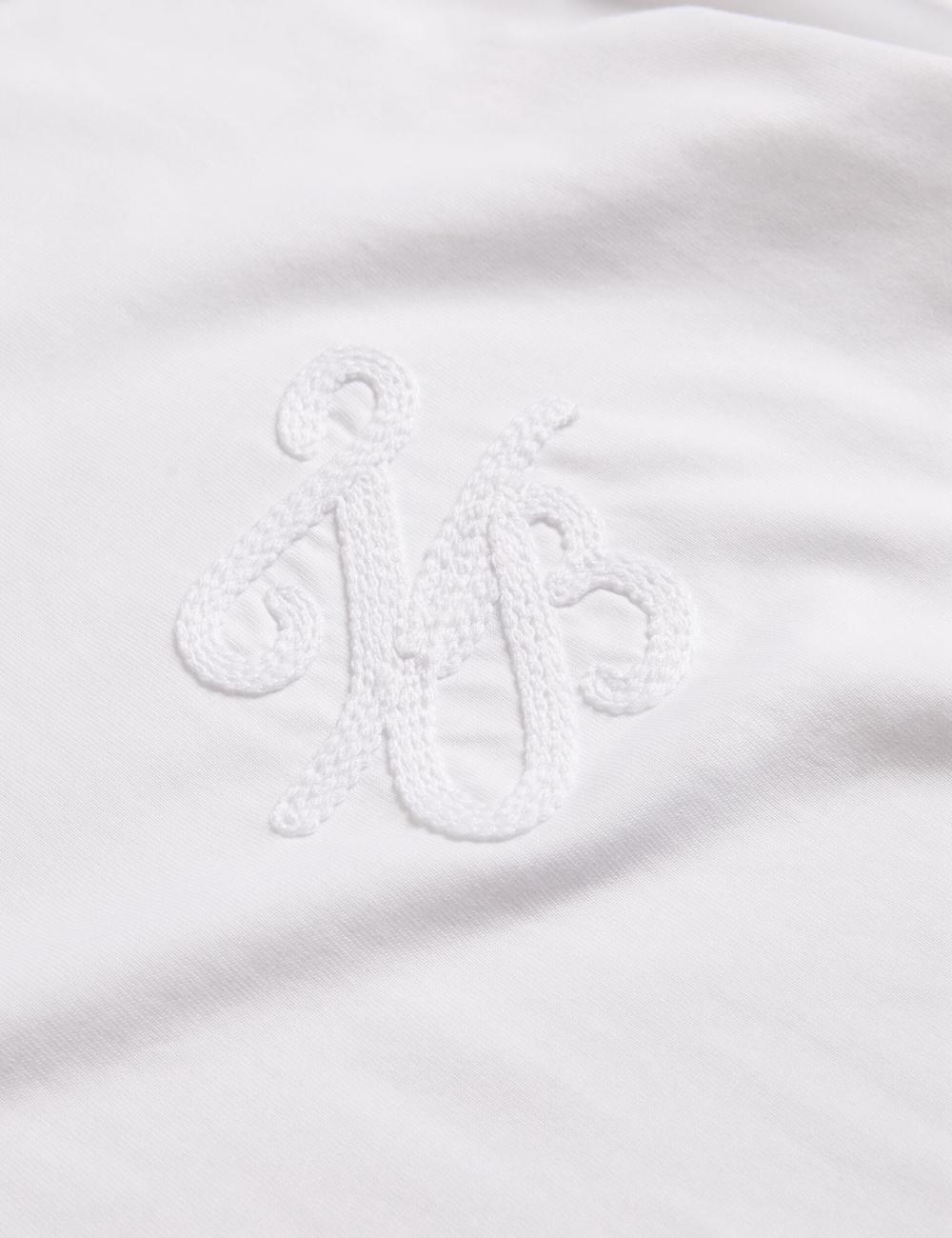 White Ted Baker MALORRY - Embroidered Logo Boxy Cotton Women T-Shirts | SG  9426-RJICE